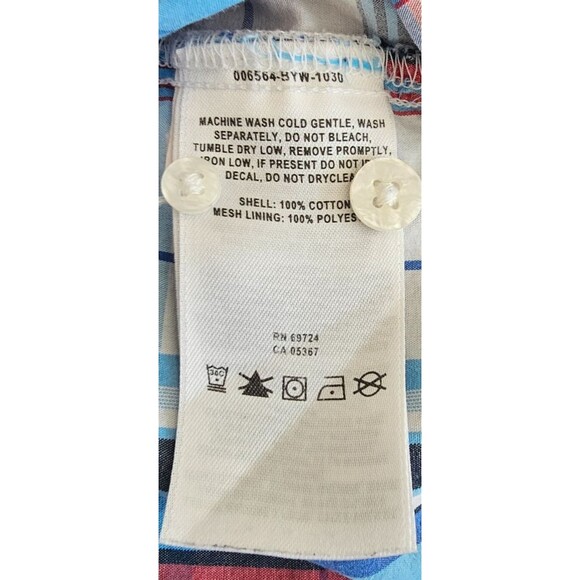 Columbia Men PFG Super Bonehead Multicolor Plaid Short Sleeve Camp Shirt Size XL - Picture 8 of 11